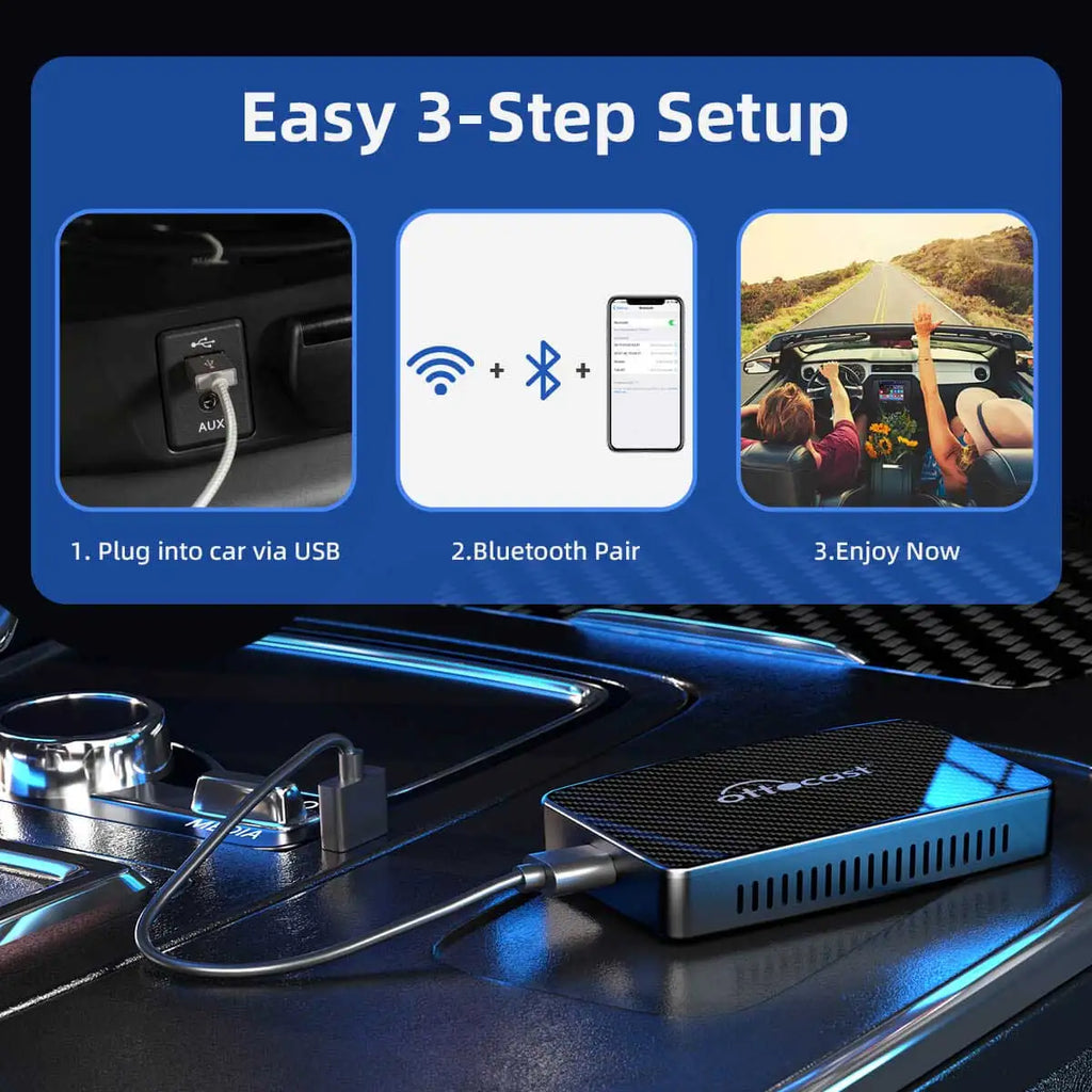 OTTOCAST Play2Video Pro Wireless CarPlay Android Auto Adapter for Youtuber for NetFlix Car Accessories for Lada HAVAl HYUNDRI
