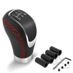 Car PU Leather 5 Speed Shifter Lever With Gear Knob Manual Transmission Replaceable Cap Cover Gear Shift Knob Car Accessories