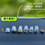 Car interior accessories, car center console decorations, cute bunny car accessories, electric vehicle accessories