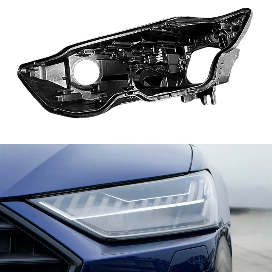 For Audi A7 2019 2020 2021 2022 2023 Car Accessories Base Head Lamp Shell Headlight Accessories Front Headlight Cover