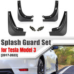 *No Drilling for Tesla Model 3 2017 - 2023 Splash Guards Mud Flaps Mudguards Model3 Fender Car Accessories Wheel Auto Parts 2022