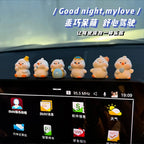 Car interior accessories, car center console decorations, cute bunny car accessories, electric vehicle accessories