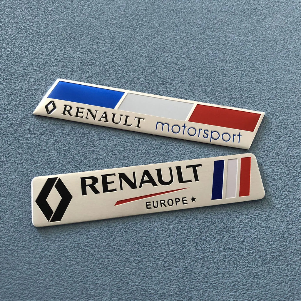 Car Emblem Sticker Accessories For Renault RS GT Clio Megane PARLS PREMIERE Captur Trafic Twingo Scenic 2 Kadjar Zoe Kangoo