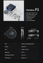 OTTOCAST PICASOU 3 CarPlay AI Box Wireless Android Auto TV Box Mini HDMI for Toyota Kia Hyundai VW for Netflix Car Accessories