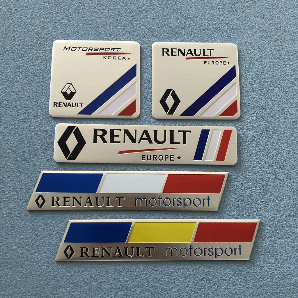 Car Emblem Sticker Accessories For Renault RS GT Clio Megane PARLS PREMIERE Captur Trafic Twingo Scenic 2 Kadjar Zoe Kangoo