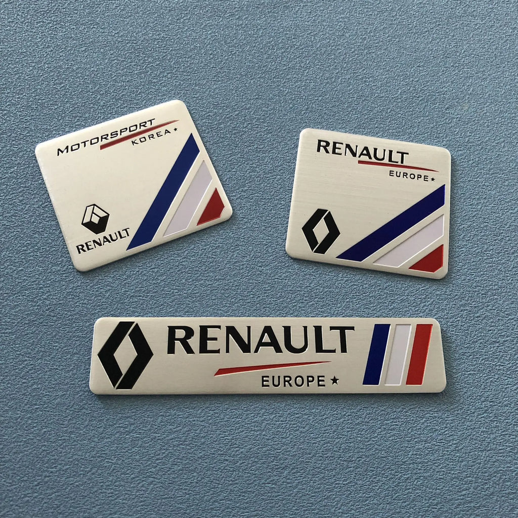 Car Emblem Sticker Accessories For Renault RS GT Clio Megane PARLS PREMIERE Captur Trafic Twingo Scenic 2 Kadjar Zoe Kangoo
