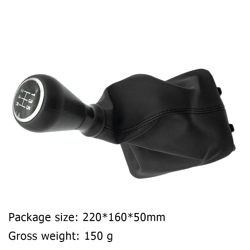 For Peugeot 206 207 307 Citroen C3/C5 PU 5 Speed Gear Shift Knob Shifter Lever Stick Gaiter Boot Cover Car Accessories