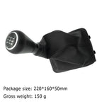 For Peugeot 206 207 307 Citroen C3/C5 PU 5 Speed Gear Shift Knob Shifter Lever Stick Gaiter Boot Cover Car Accessories
