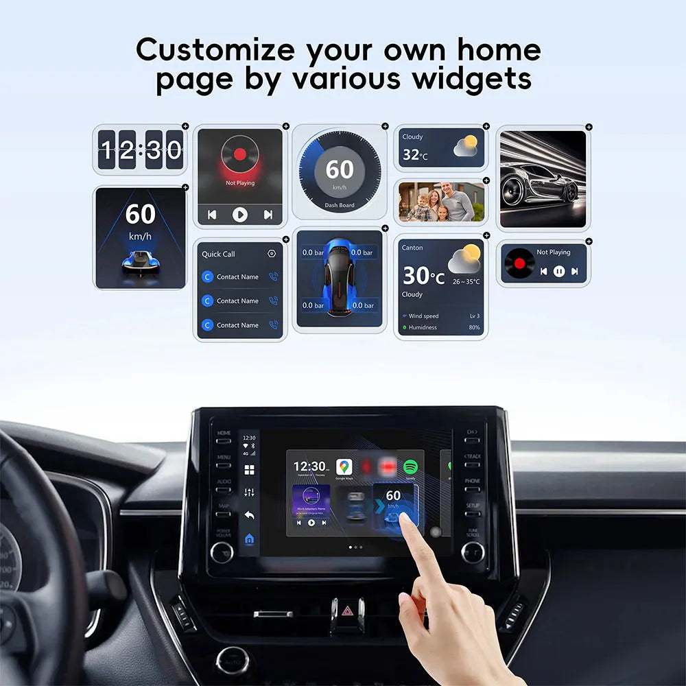 OTTOCAST OttoAibox P3 CarPlay AI Box Wireless Android Auto Smart TV Box Support for HDMI output Car Accessories for Benz VW Audi