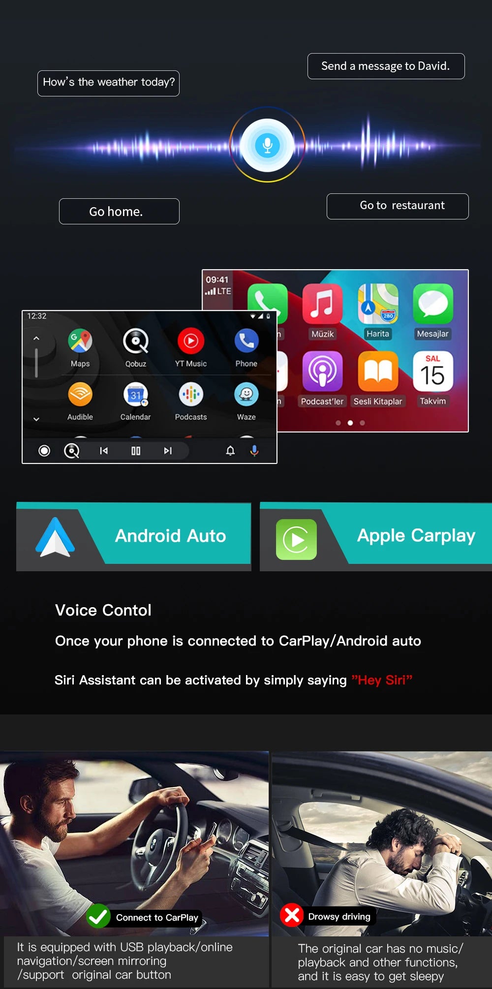 AUTOABC Wireless Carplay Module for Porsche PCM3.1 Cayenne Macan 911 Panamera Bosxter Android Auto Car Accessories Airplay carp