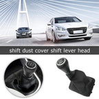 For Peugeot 206 207 307 Citroen C3/C5 PU 5 Speed Gear Shift Knob Shifter Lever Stick Gaiter Boot Cover Car Accessories