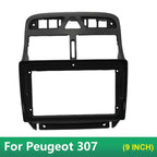 For Peugeot 307 9-inch Car Accessories  Fascia Frame  car radio android  dashboard  car dvd player frame