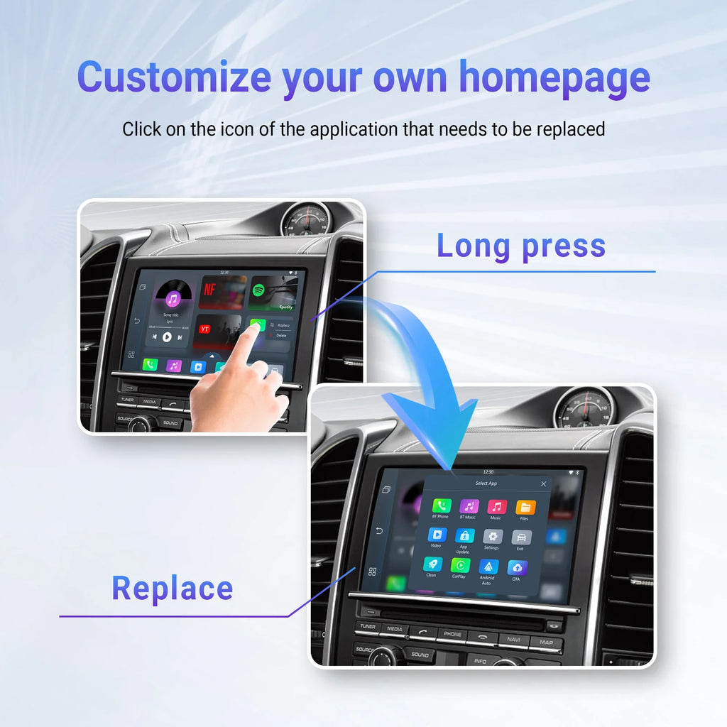 OTTOCAST Play2Video Pro Wireless Android Auto CarPlay Adapter USB Multimedia Video for Youtube Car Accessories for VW Benz Audi