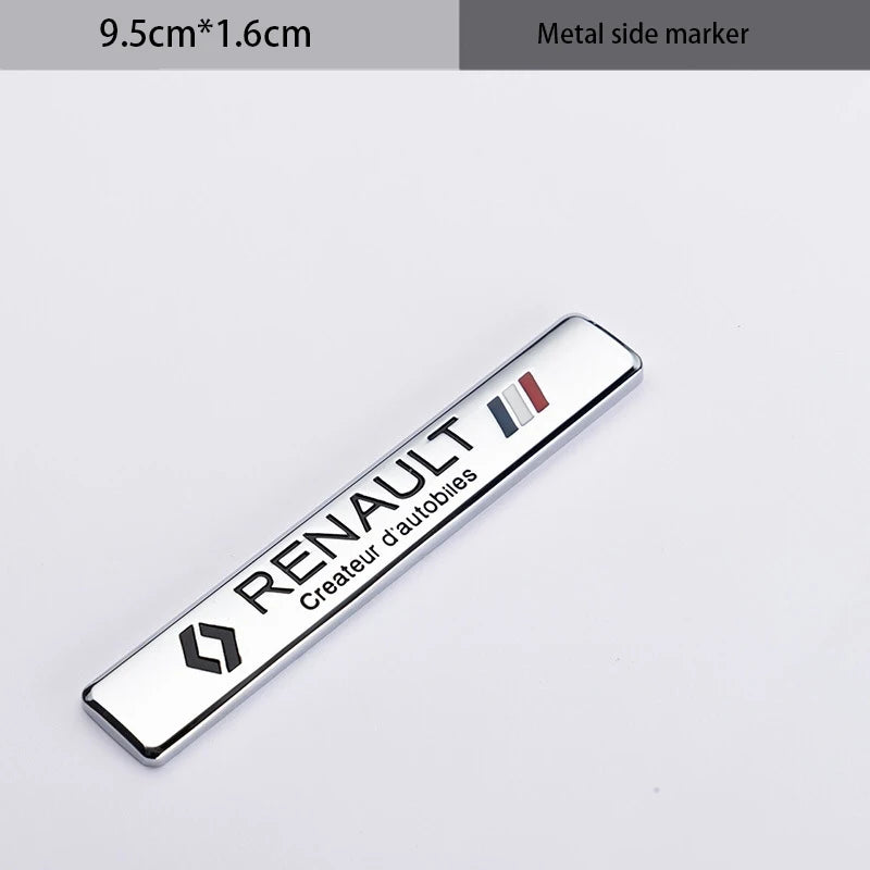 Car Emblem Sticker Accessories For Renault RS GT Clio Megane PARLS PREMIERE Captur Trafic Twingo Scenic 2 Kadjar Zoe Kangoo